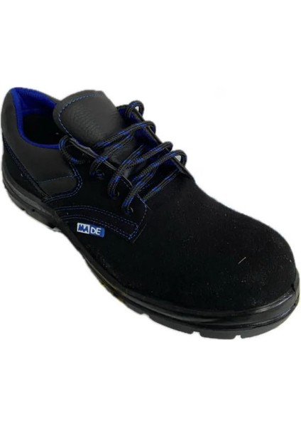 Çelik Burunlu Kışlık Süet İş Ayakkabısı Siyah Mavi Bağcıklı Su Geçirmez modelleri