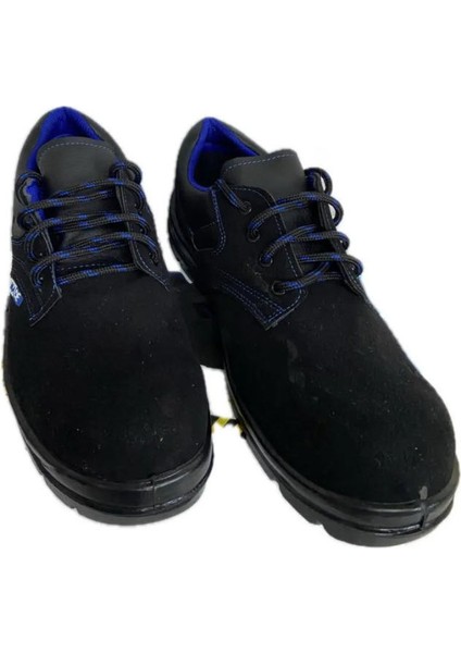 Çelik Burunlu Kışlık Süet İş Ayakkabısı Siyah Mavi Bağcıklı Su Geçirmez fırsatları