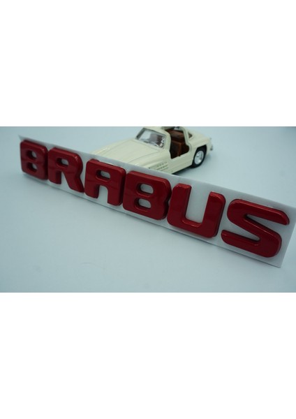 Brabus Kırmızı Metal Bagaj Yazı Logo Benz Ile Uyumlu fiyatları
