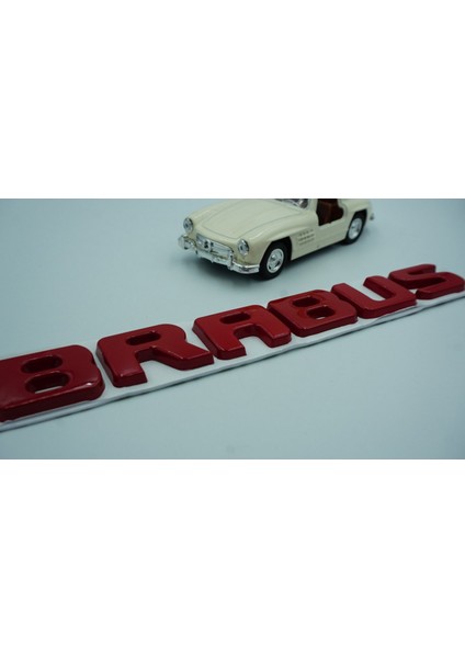 Brabus Kırmızı Metal Bagaj Yazı Logo Benz Ile Uyumlu modelleri