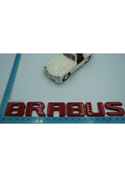 Brabus Kırmızı Metal Bagaj Yazı Logo Benz Ile Uyumlu fırsatları