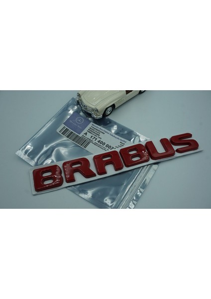 Brabus Kırmızı Metal Bagaj Yazı Logo Benz Ile Uyumlu indirimleri