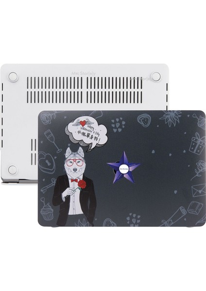 Macbook Air Kılıf 13 inç Dog01 (Eski USB'li Model 2010-2017) A1369 A1466 ile Uyumlu