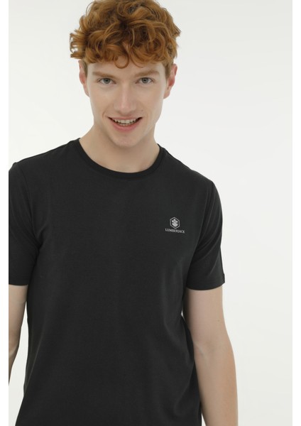 M-CT110 Bsc C Nk T-Sh 4fx Siyah Erkek Kısa Kol T-Shirt