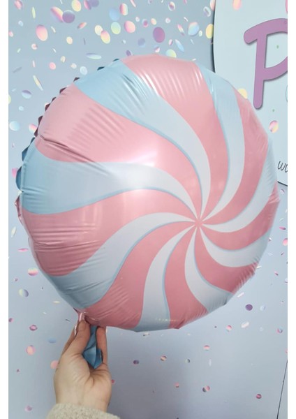 Yuvarlak Pembe Şeker Folyo Balon 18INÇ fiyatları