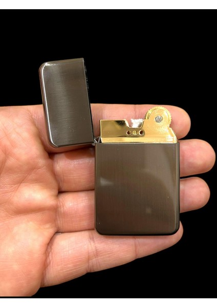 Koyu Füme Benzinli Metal Çakmak 109427