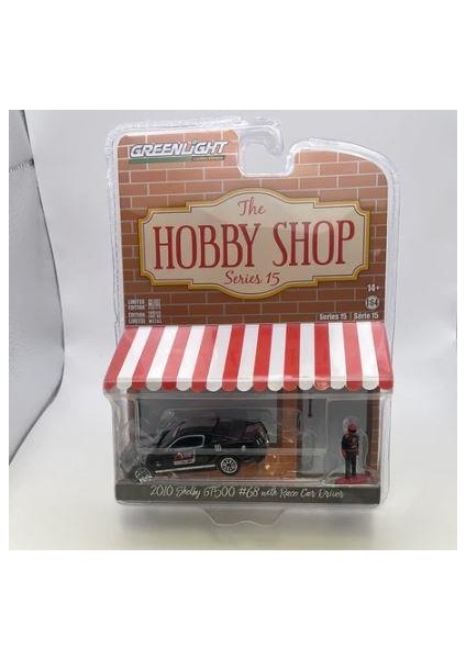 Hobby Shop 2020 Shelby GT500 #68 With Race Car Driver 1/64 Model Araba