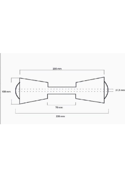 Han Poliuretan Orta Makara Takozu 22 cm Kırmızı fiyatları