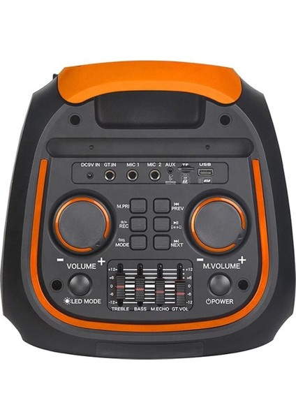 1095 Taşınabilir Bluetooth Parti Hoparlörü 8 Inc*2 Subwoofer Powerfull Bassbost