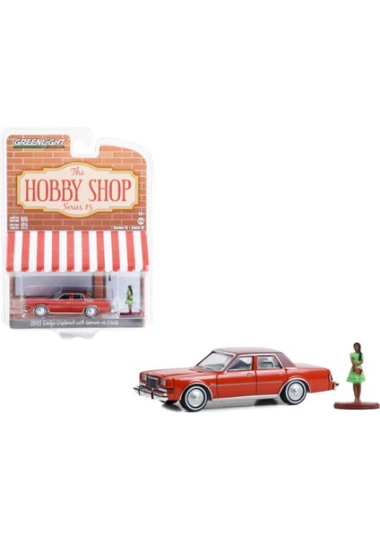 Hobby Shop 1983 Dodge Diplomat With Woman In Dress 1/64 Model Araba