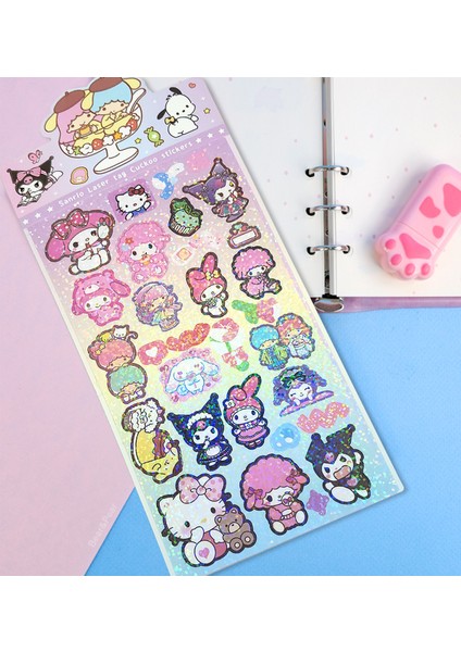 BP Tattoo Sanrio Holografik Kendinden Yapışkanlı Sticker Çıkartma Etiket