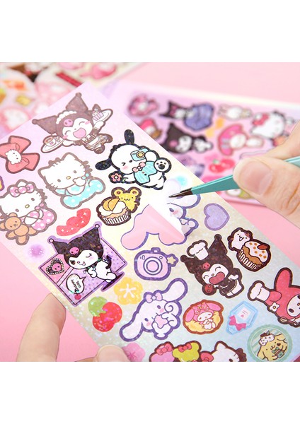 BP Tattoo Sanrio Holografik Kendinden Yapışkanlı Sticker Çıkartma Etiket