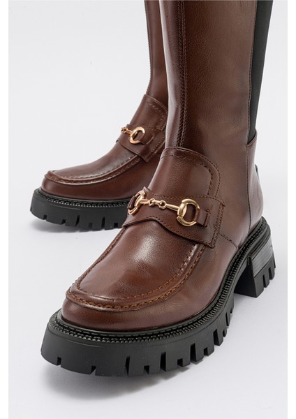 Chapel Taba Cilt Tokalı Streç Detaylı Kadın Çizme fırsatları