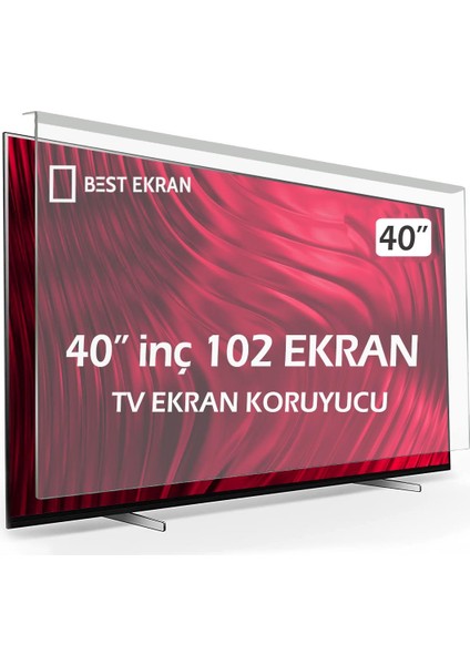 40" Inç 102 Ekran 92 cm x 52 cm Tv Ekran Koruyucu Android Smart 4k-8k Webos OLED Televizyon