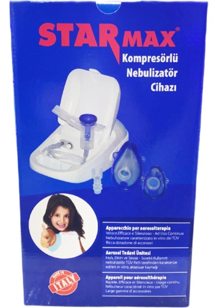 Kompresörlü Nebulizatör Cihazı '' Orjinal Italyan Üretimi''