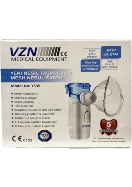 Yeni Nesil Taşınabilir Mesh Nebülizatör YS35 modelleri