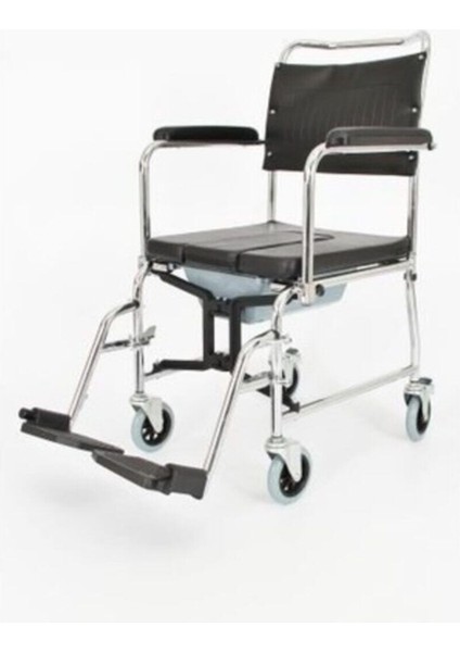 Tuvaletli Özellikli Yan Kolları Çıkar Ayak Çıkar Katlanır Sandalye