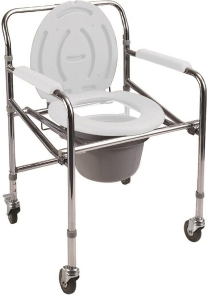 Katlanır Tuvalet Sandalyesi Engelli Hasta Yaşlı Bakımı Klozet Yükseltici Komot Sungur Medikal