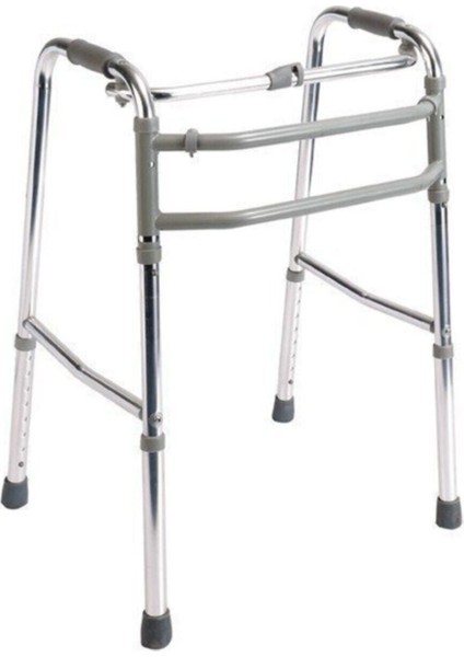 Alüminyum Walker Yürüteç Ithal 25MM Alüminyum Profil Çift Barlı Yükseklik Ayarlı