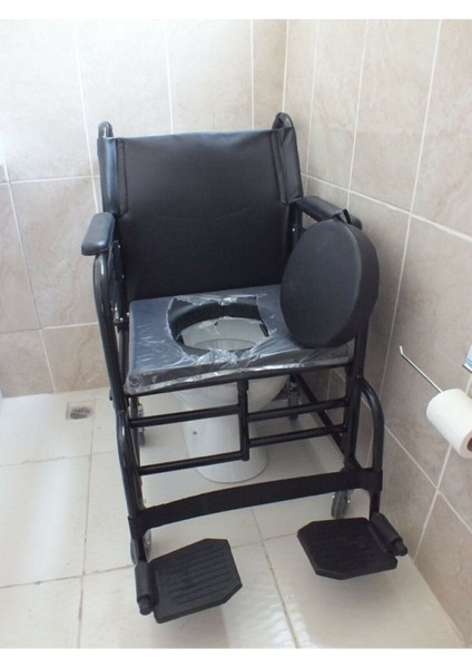 Tuvalet Özellikli Kolları Açılır Ev Tipi Tekerlekli Sandalye fiyatları