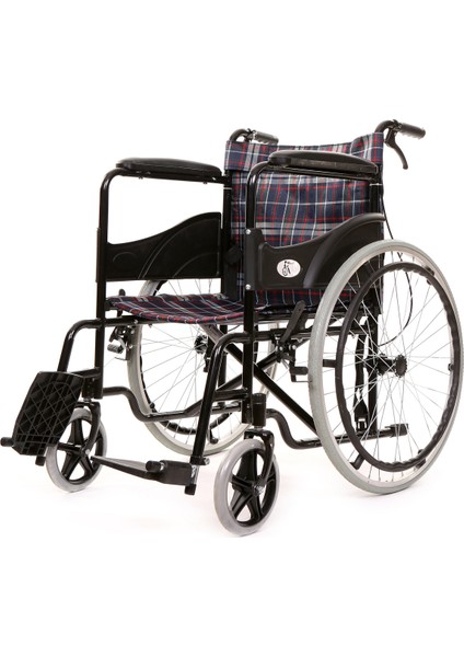 Katlanabilir Refagatçi Frenli Manuel Tekerlekli Sandalye1.kalite