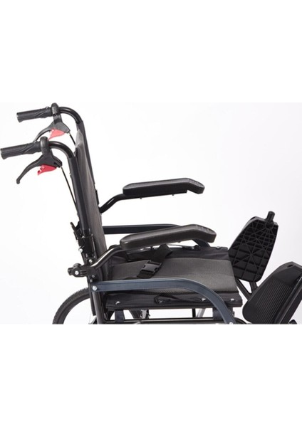 Refakatçi Tekerlekli Sanalye Engelli Tekerlekli Hasta Taşıma Transfer Sandalyesi W865 modelleri