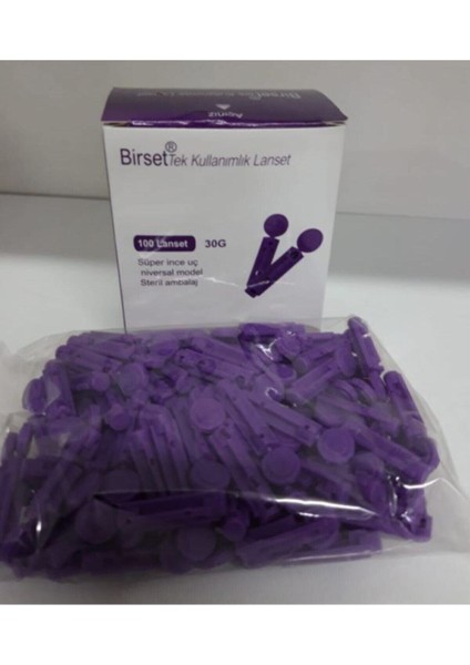 Şeker Lanseti 100 Adet Lanset Parmak Delme Iğnesi - Süper Ince Uç Steril Ambalaj modelleri