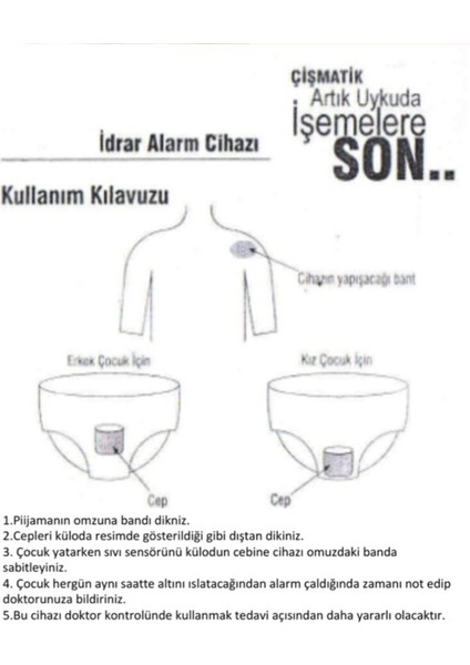 Enuresis Idrar Alarm Cihazı