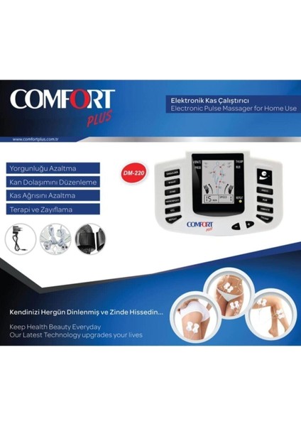 DM-2100 Terlikli Elektronik Kas Çalıştırıcı Tens Terapi Cihazı fiyatları