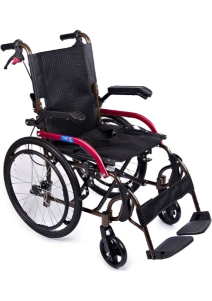 GK863LAJ-20 Jet Black Transfer Alüminyum Tekerlekli Sandalye