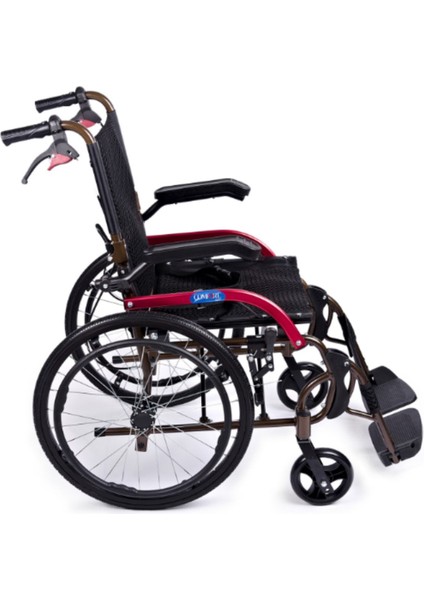 GK863LAJ-20 Jet Black Transfer Alüminyum Tekerlekli Sandalye fiyatları