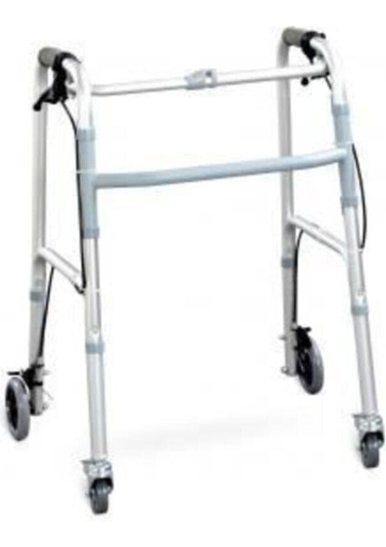 A-1022 Walker Dört Tekerlekli Frenli Katlanır Yürüteç