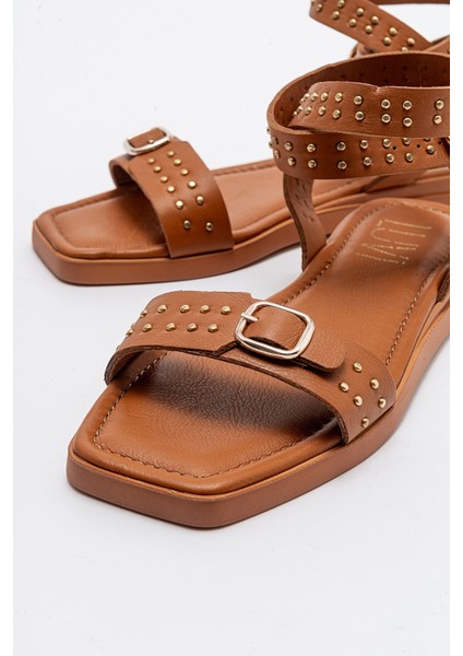 Carril Taba Deri Kadın Sandalet fırsatları