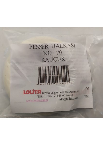 Lolab ( Lolita ) Kauçuk Pesser Halkası No: 70 fiyatları