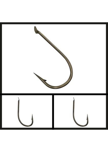 Uyguna-Yakala 10 Adet Fishack 505 Bronz Olta Iğnesi No: 5/0-GNE.020