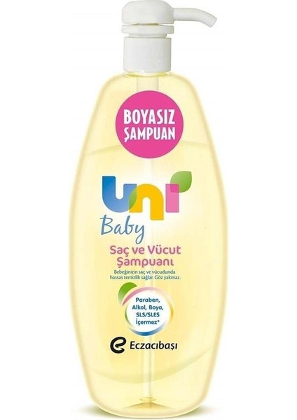 Uni Baby Saç ve Vücut Şampuanı 500ML