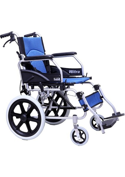 Witra Alüminyum Özellikli Ultra Hafif Refakatçı Frenli Tekerlekli Sandalye
