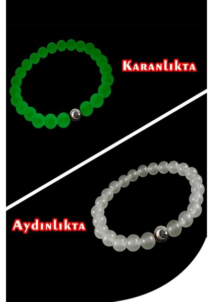 Karanlıkta Fosforlı Kedi Gözü Bileklik