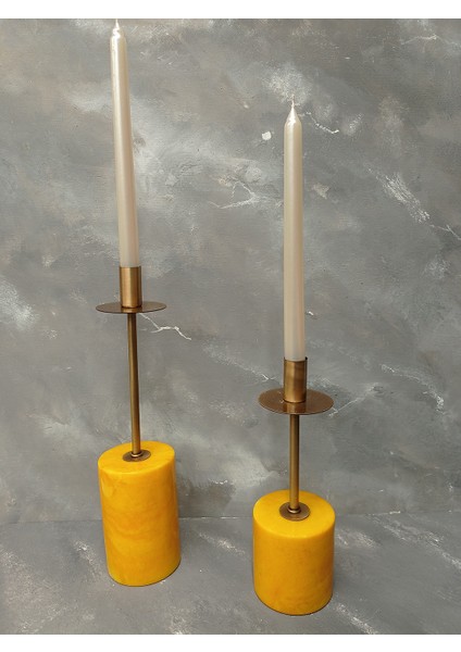 Mermer&pirinç Mumluk -2li Set