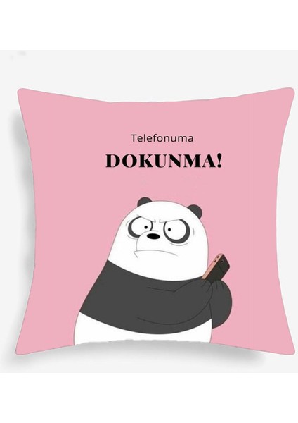 Telefonuma Dokunma Baskılı Kırlent Süs Yastık Dekorasyon
