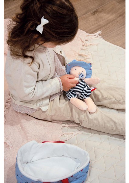 Jolıjou Mavi Jolijou Taşıma Çantalı Bebek - Mathis / 20CM