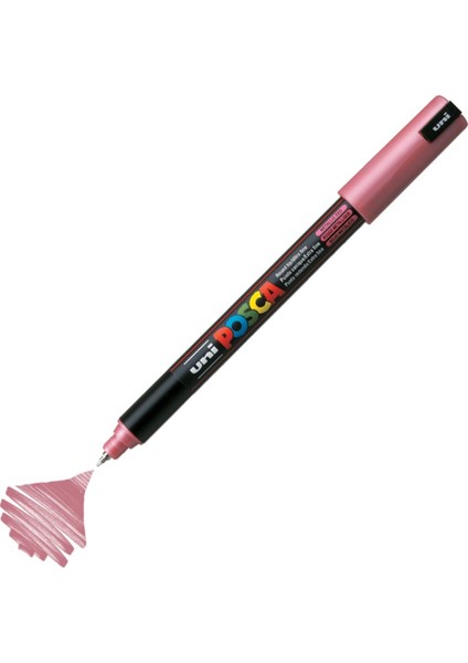 Posca Marker Pc-1mr Ultra Fine 0.7mm Metallic Red