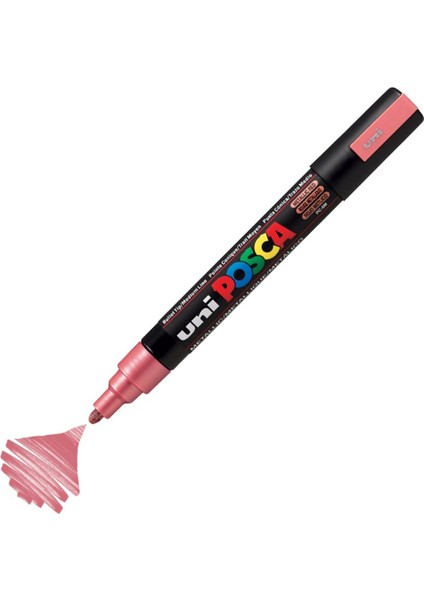 Posca Marker Pc-5m Medium 1.8-2.5 mm Metallic Red