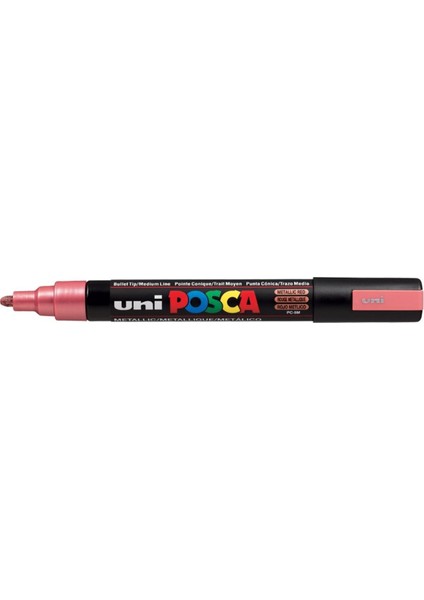 Posca Marker Pc-5m Medium 1.8-2.5 mm Metallic Red