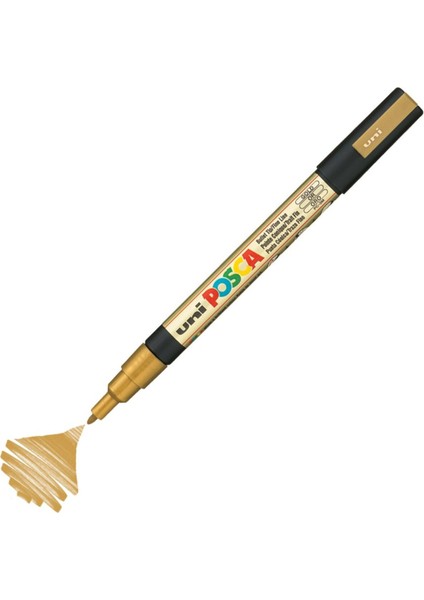 Posca Marker Pc-3m Fine 0.9-1.3 mm Gold
