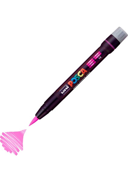 Posca Marker PCF-350 Brush 0.1-10 mm Pink