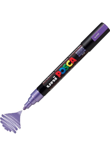 Posca Marker Pc-5m Medium 1.8-2.5 mm Metallic Violet