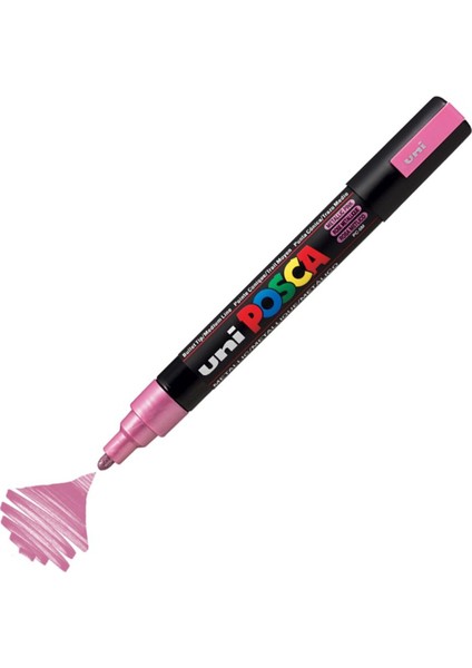 Posca Marker Pc-5m Medium 1.8-2.5 mm Metallic Pink