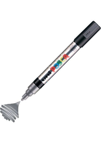 Posca Marker Pc-5m Medium 1.8-2.5 mm Silver