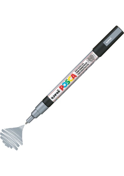 Posca Marker Pc-3m Fine 0.9-1.3 mm Silver
